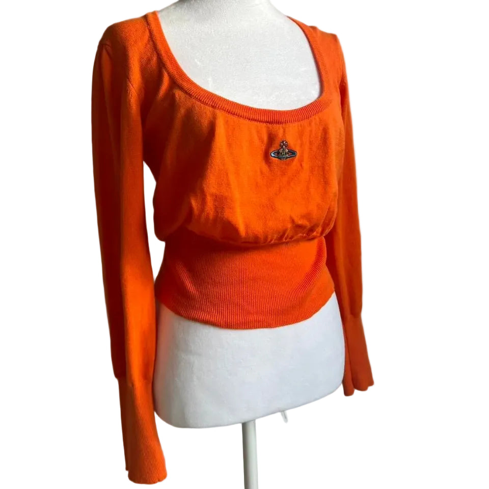 Vivienne Westwood Orange Knit Sweater – Holy Thrift