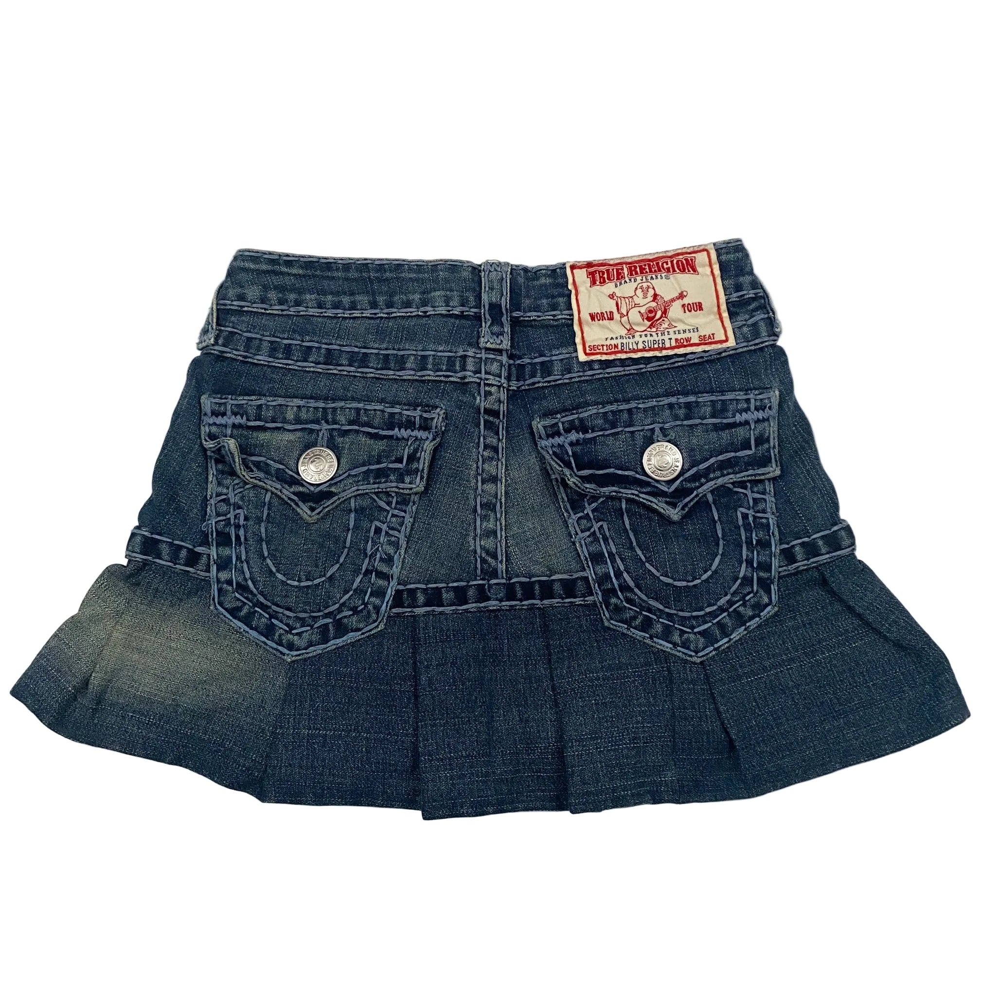 TRUE RELIGION ミニスカート True Religion Custom Mini Skirt (XXS) – Holy Thrift