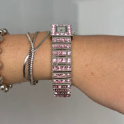 Y2K Pink Gem Bracelet Watch