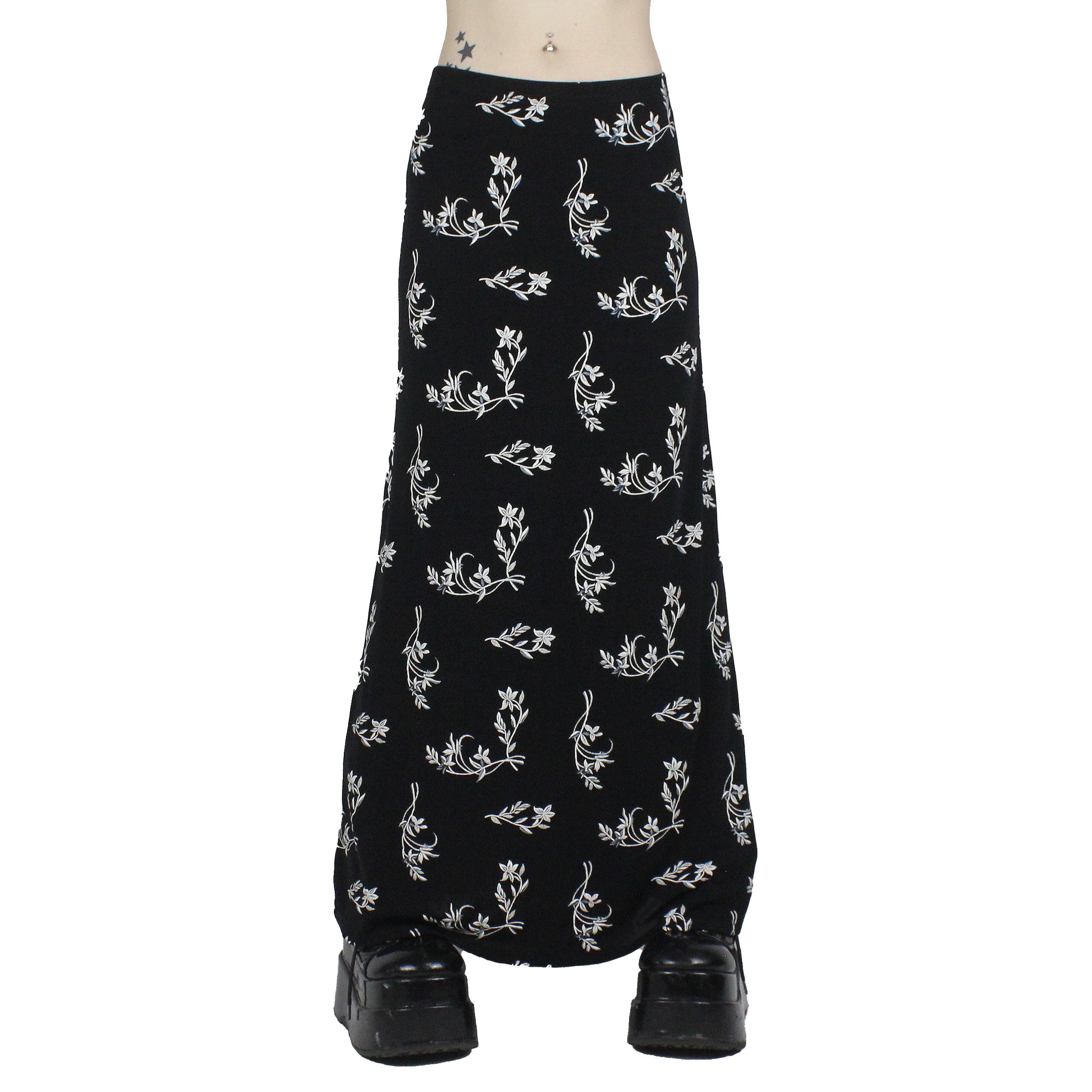 90s Slinky Maxi Skirt (S/M)