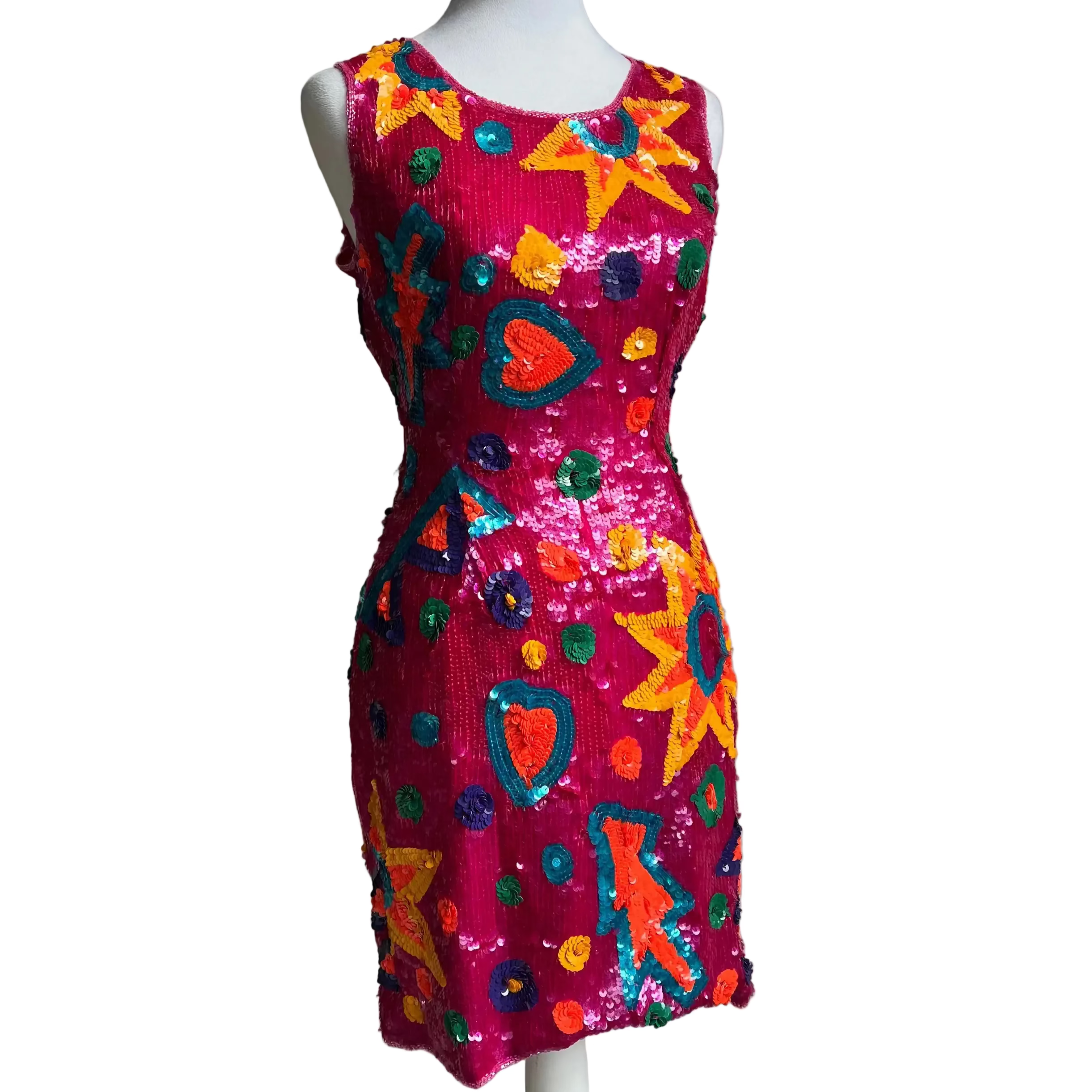 Vintage 1980s/1990s Beaded & Sequin Mini Dress (XS/S) – Holy Thrift Vintage 1980s/1990s Beaded & Sequin Mini Dress (XS/S) – Holy Thrift