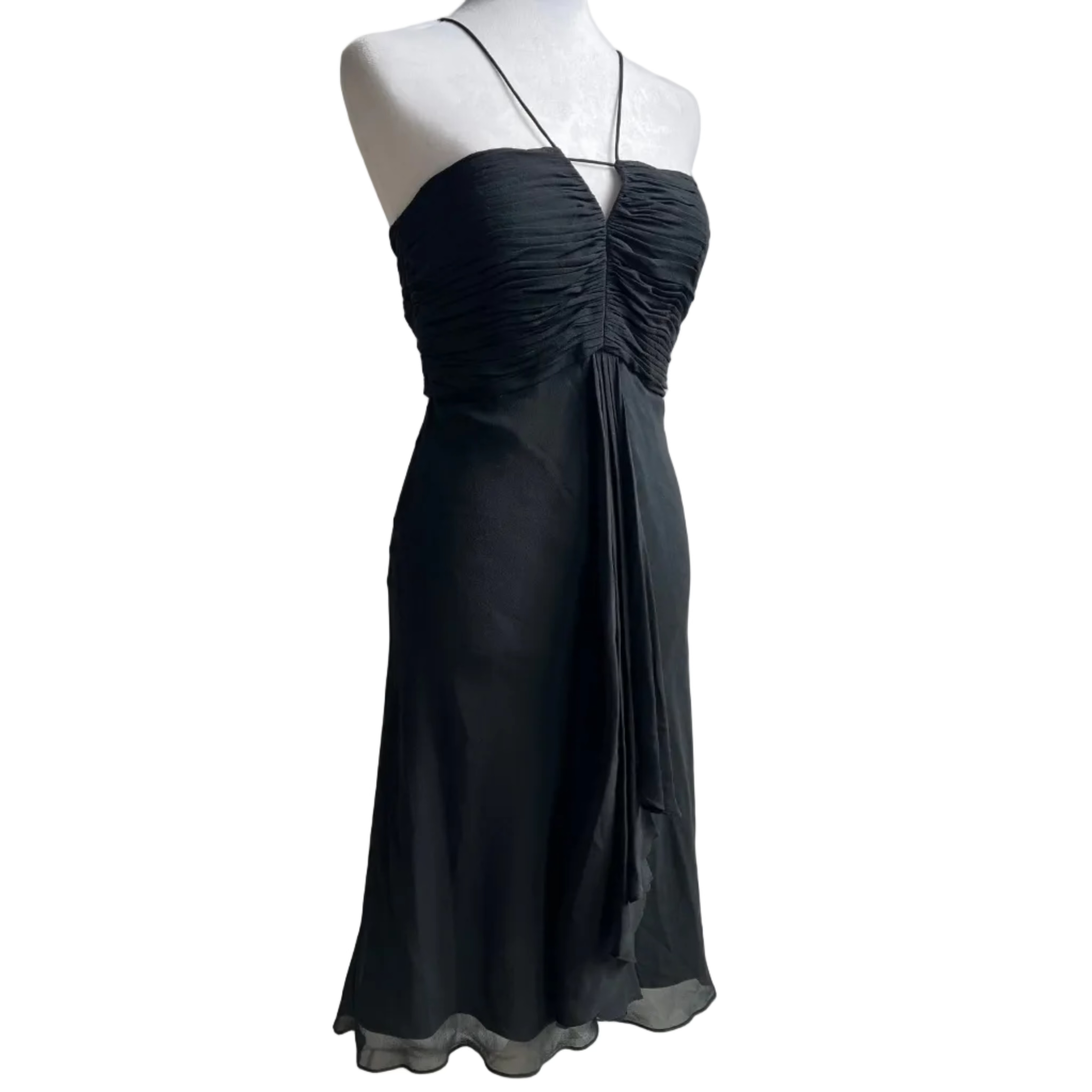 Vintage Y2K 100% Silk Midi Dress (S/M) Vintage Y2K 100% Silk Midi Dress (S/M)