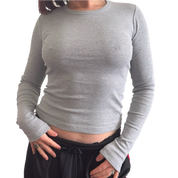 The Gray Logo Long Sleeve (XS-2X)