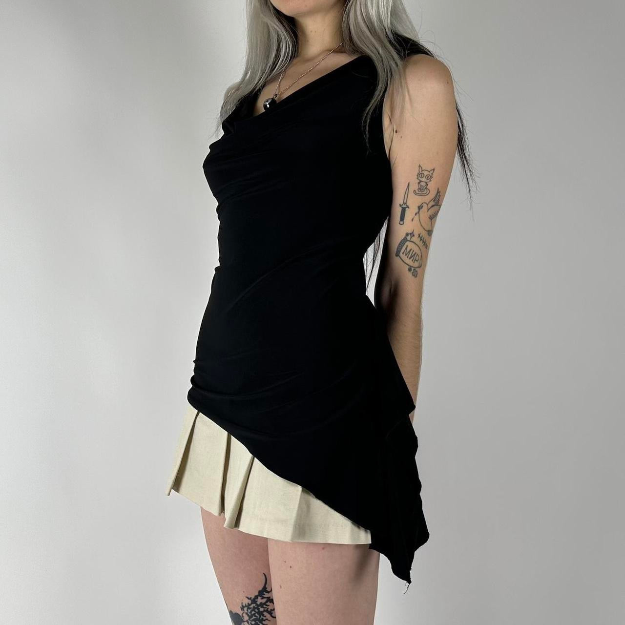 Y2K Cowl Neck Top (M)