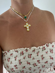 Pearl Cross Necklace