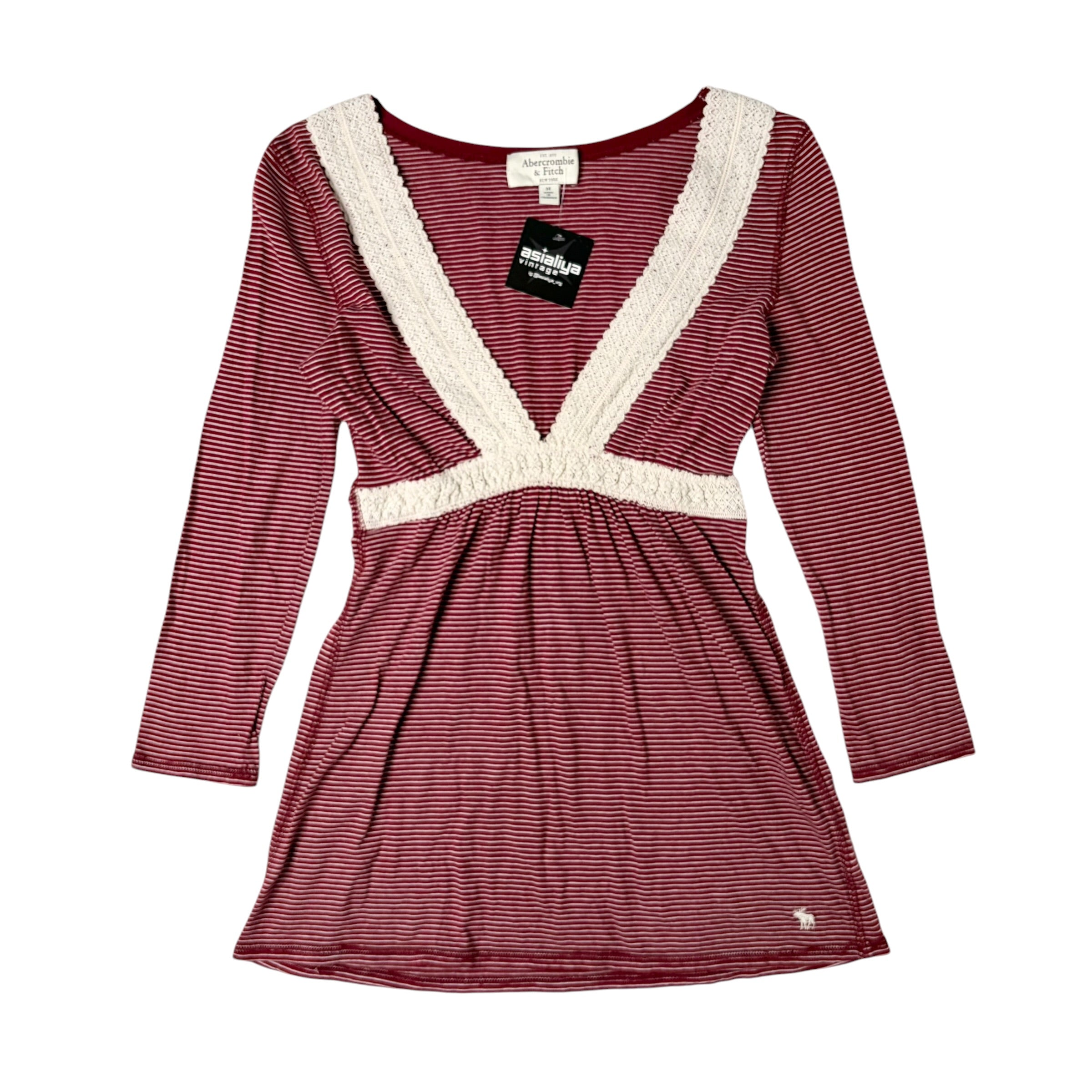 Abercrombie & Fitch Rare Stripe Babydoll Top (S-M) – Holy Thrift
