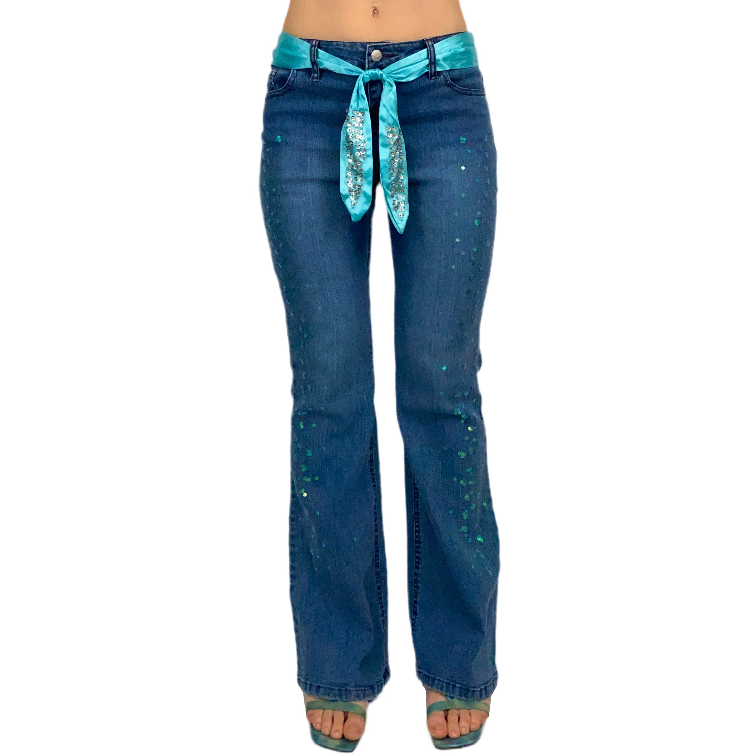 Early 2000's Pop Star Flare Jeans (XS)
