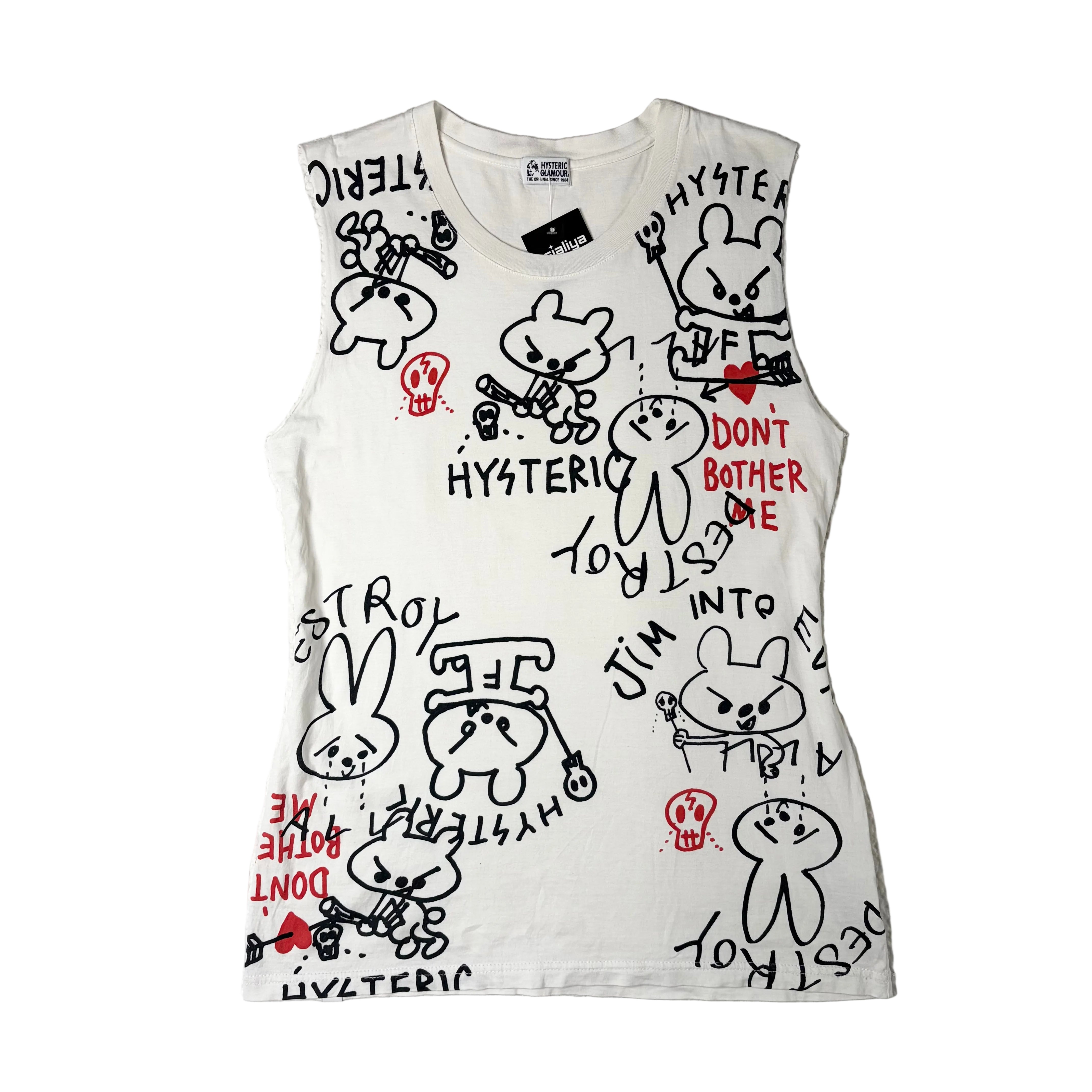 Hysteric Glamour Graffiti-Style Rabbit Tank (L-XL) – Holy Thrift