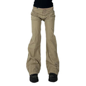 00s Khaki Flare Pants (M)