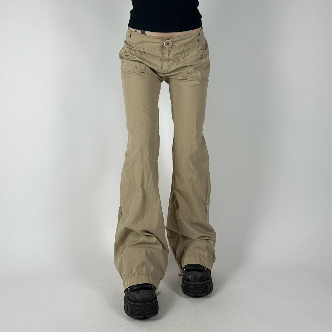 00s Khaki Flare Pants (M)