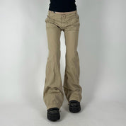 00s Khaki Flare Pants (M)