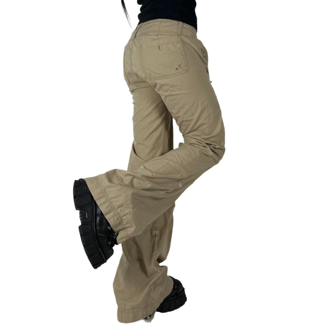 00s Khaki Flare Pants (M)