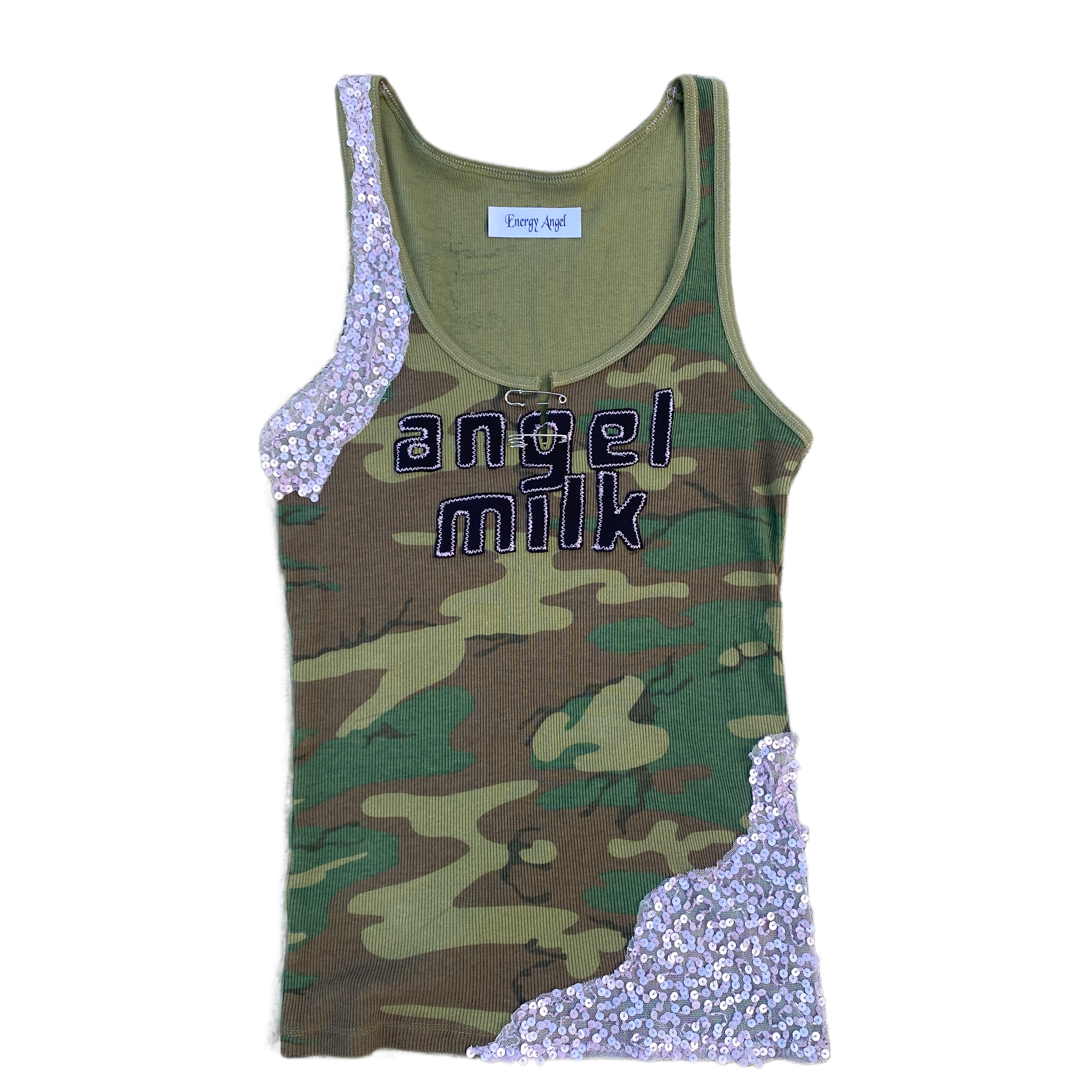 Angel Milk Embellished Tank Top (XS/S)