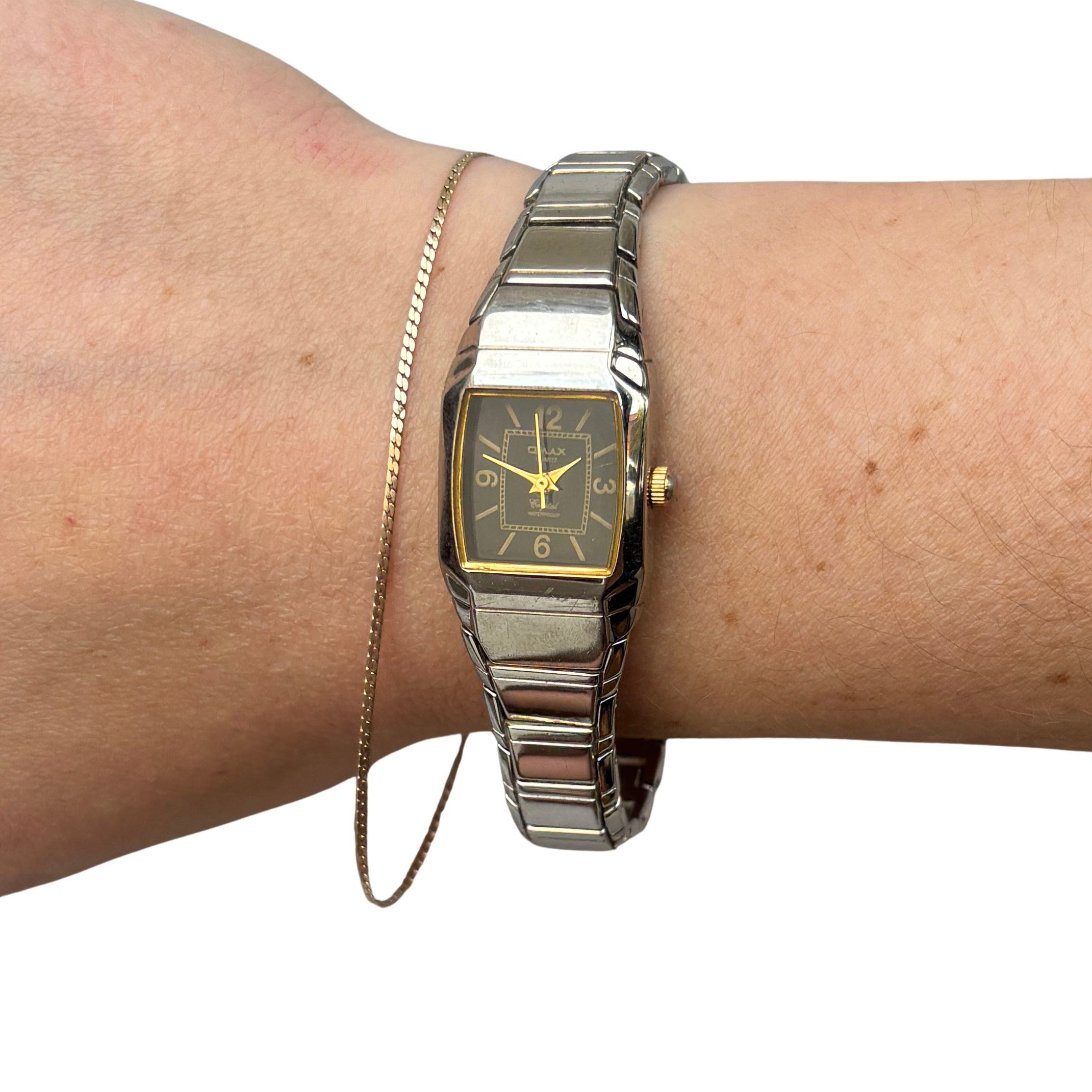 Silver Square Cocktail Watch