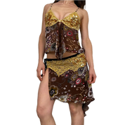 Embellished Silk Fairy Skirt Set (S)