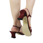 90s Shimmery Red Heels (US 8.5)