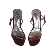 90s Shimmery Red Heels (US 8.5)