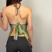 Embellished Backless Halter (XS)