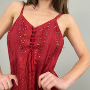 Crimson Embellished Fairy Dress (M/L)