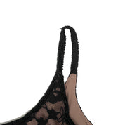 Beaded Lace Mini Dress (M)