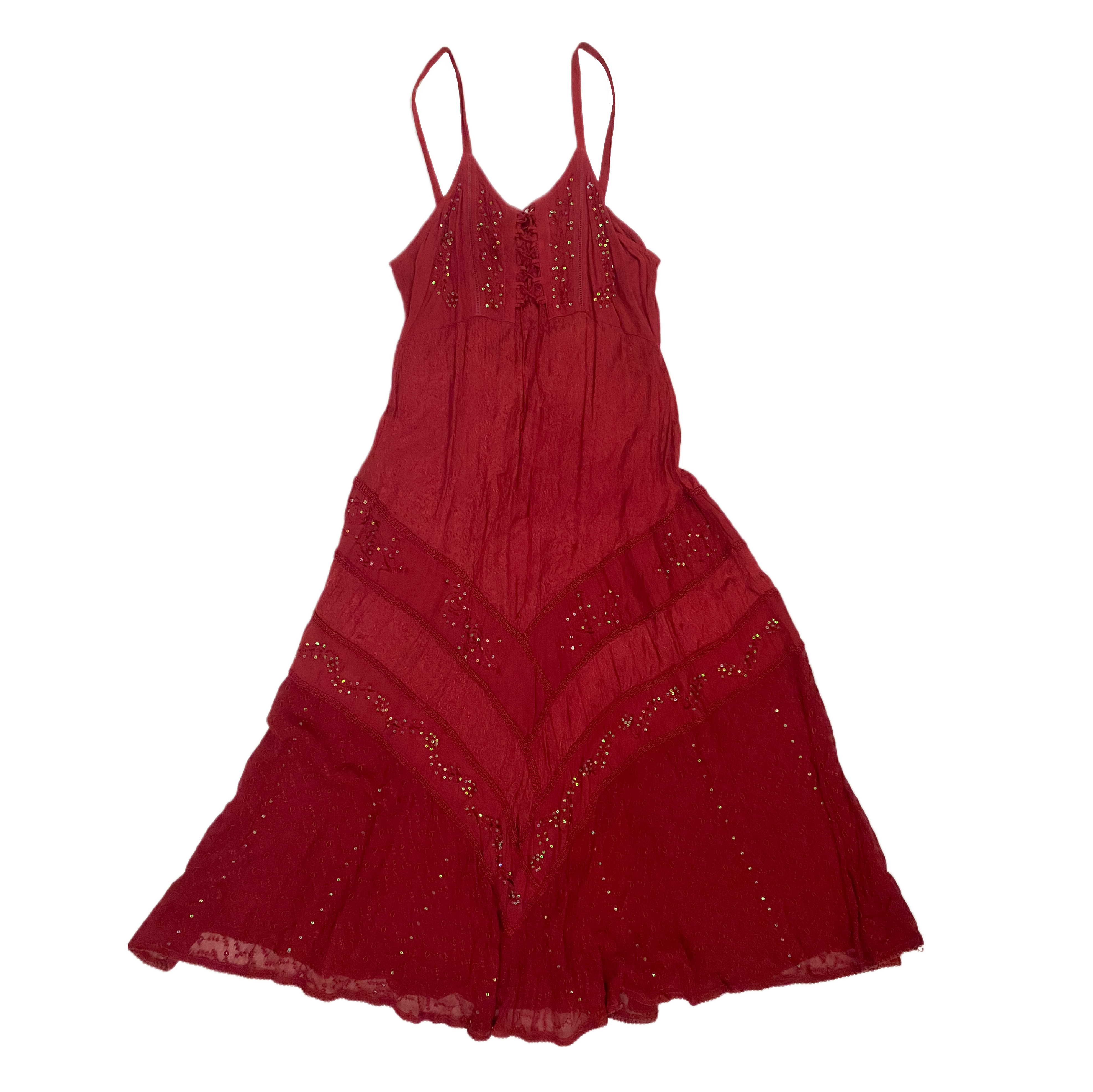 Crimson Embellished Fairy Dress (M/L)
