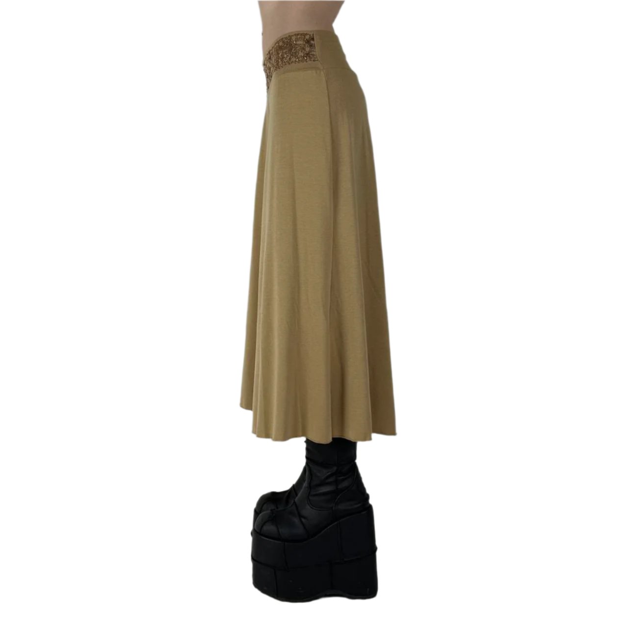 00s Tan Gaucho Pants (M)