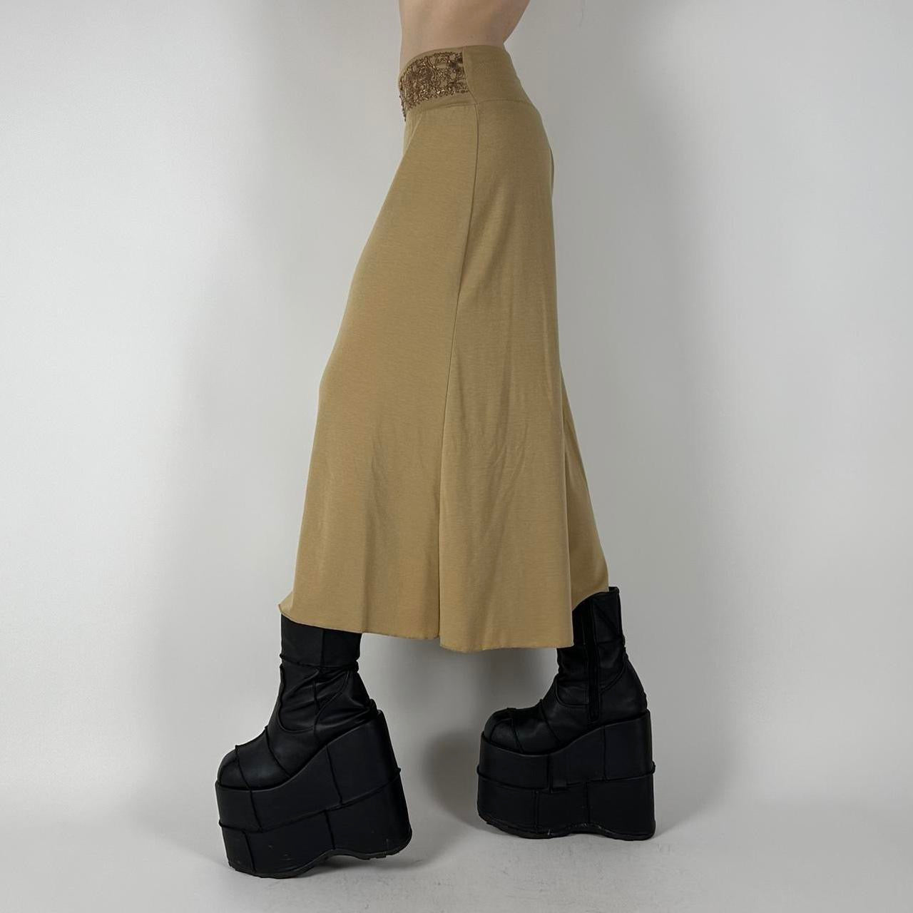 00s Tan Gaucho Pants (M)