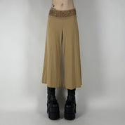 00s Tan Gaucho Pants (M)