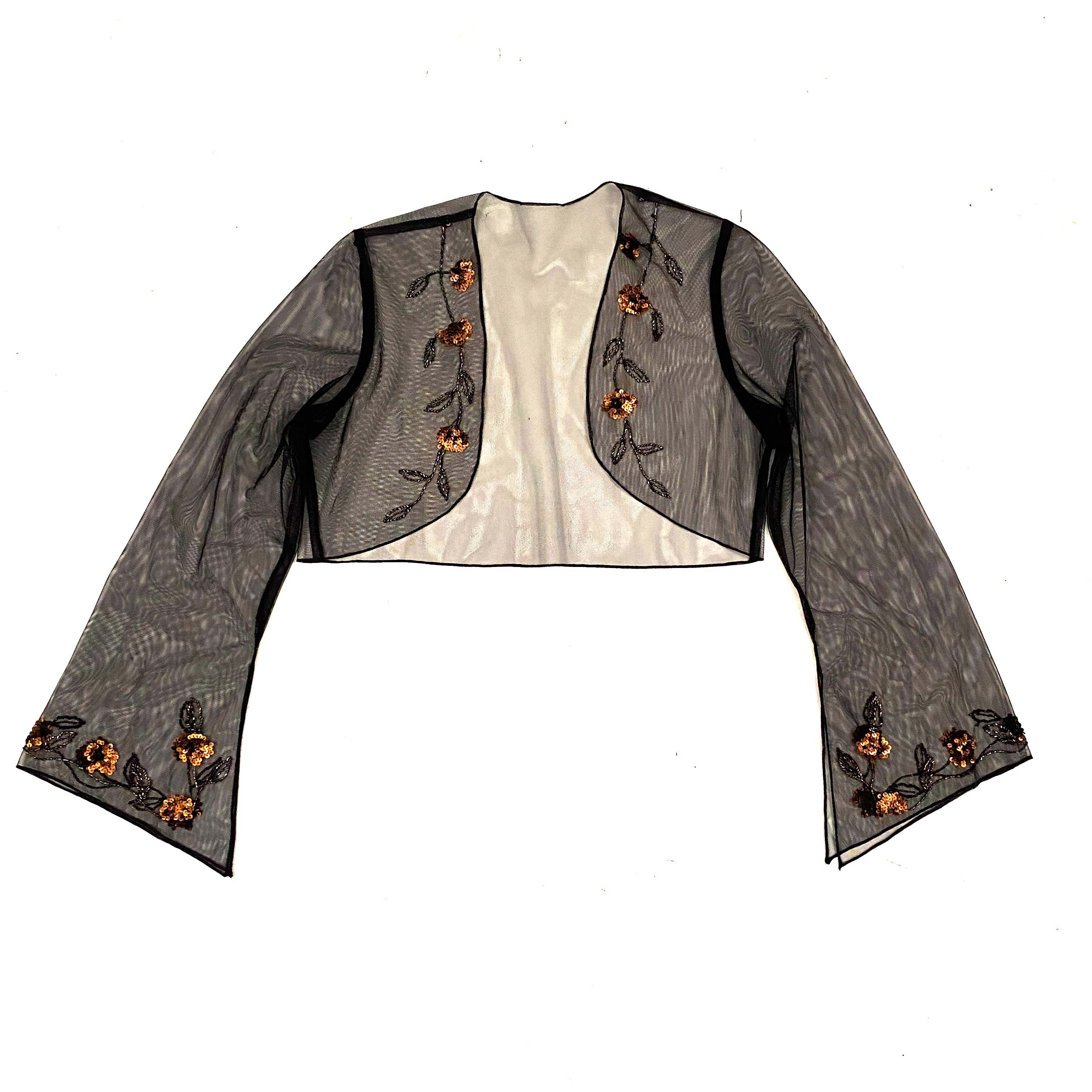 Embellished Silk Fairy Dress + Shrug (S/M)