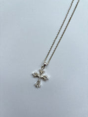 silver crucifix necklace