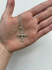 silver crucifix necklace