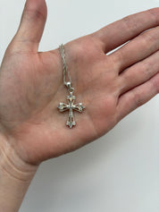 silver crucifix necklace