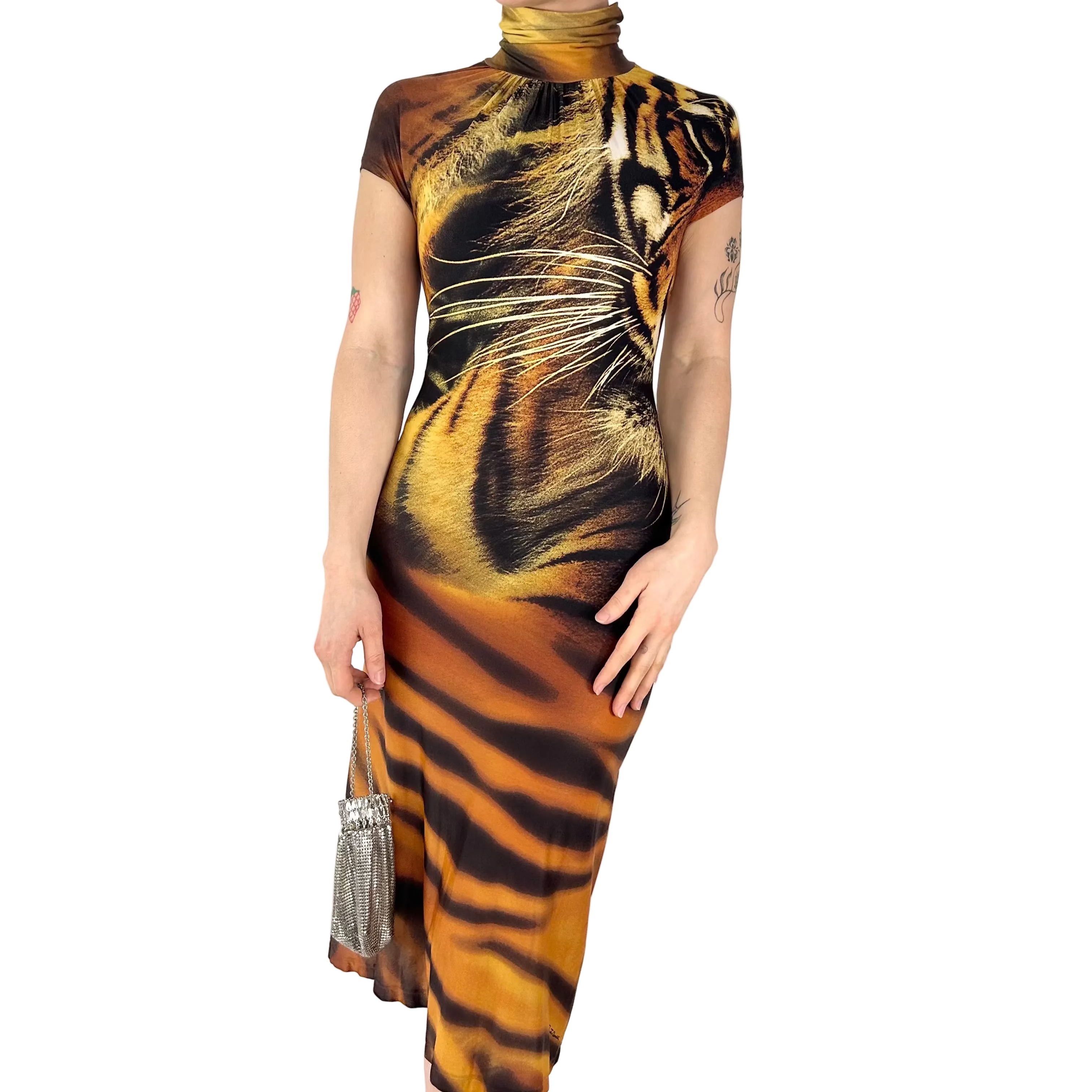 Roberto Cavalli S/S 2000 Tiger Dress (XS) Holy Thrift Roberto Cavalli S/S 2000 Tiger Dress (XS) Holy Thrift