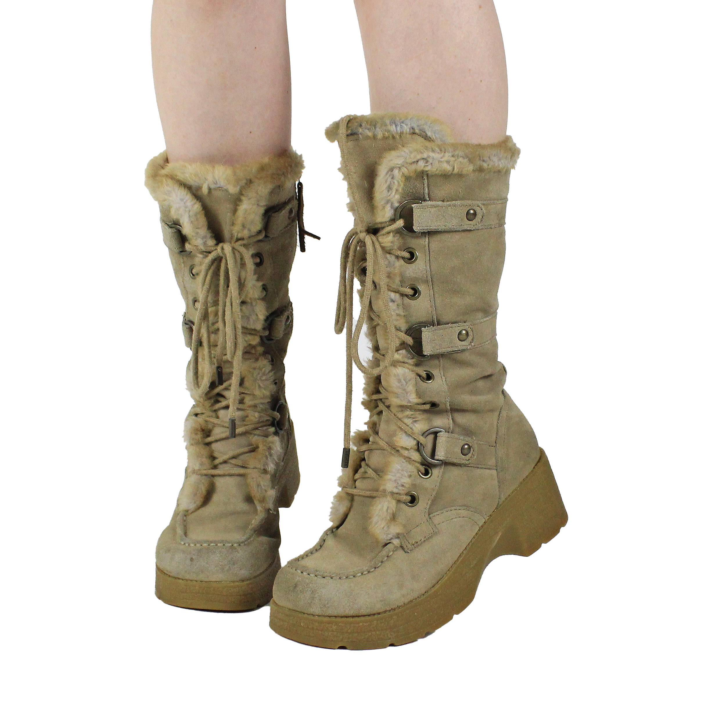 Y2K REPORT Platform Furry Boots (US 8) – Holy Thrift