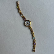 Genuine Gemstone Gold Watch