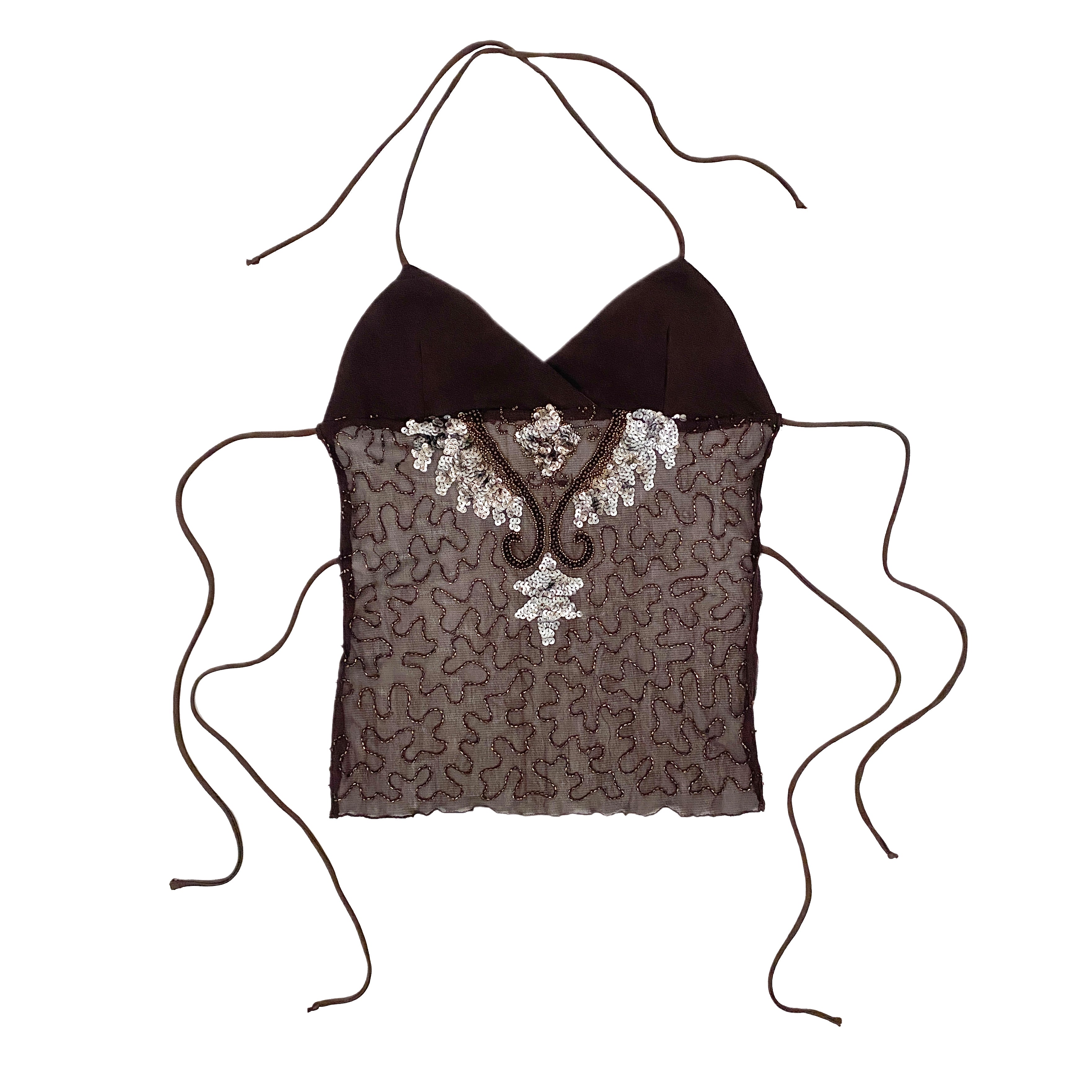 Embellished Backless Top (M)