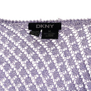 DKNY Lavender Crochet Cardi (M)