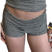 Striped Micro Shorts (XS-XL)