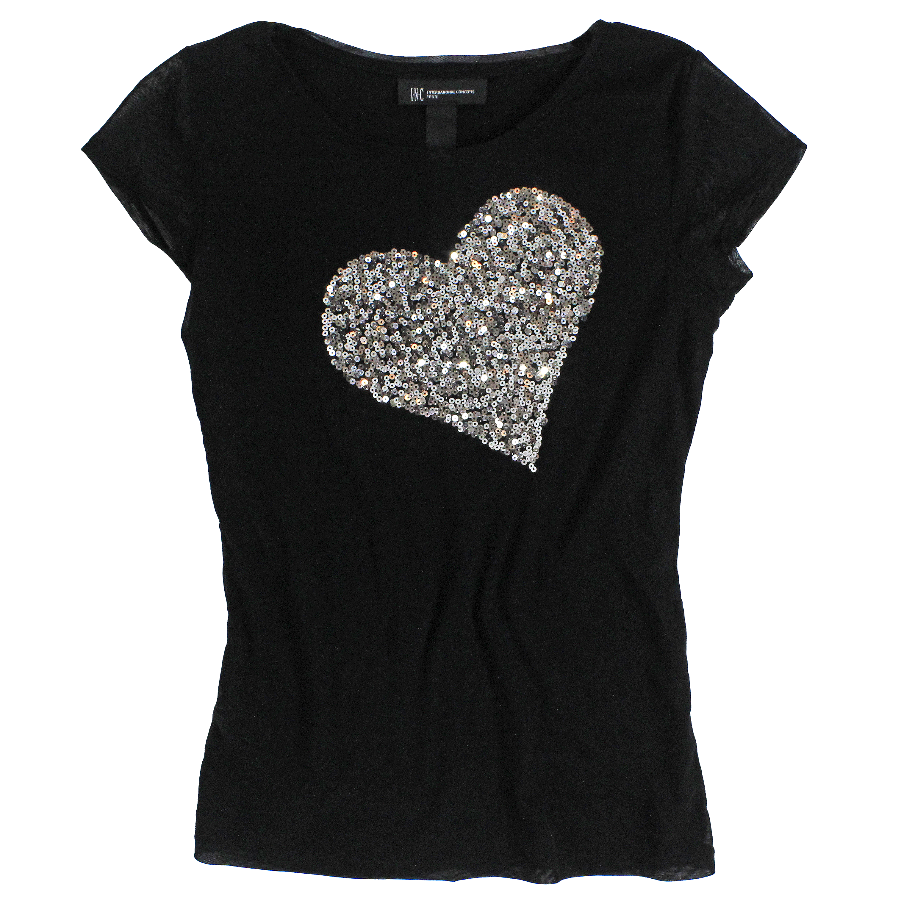 90s Sequined Mesh Top (S)