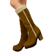 Ralph Lauren Shearling Clog Boots (7.5)