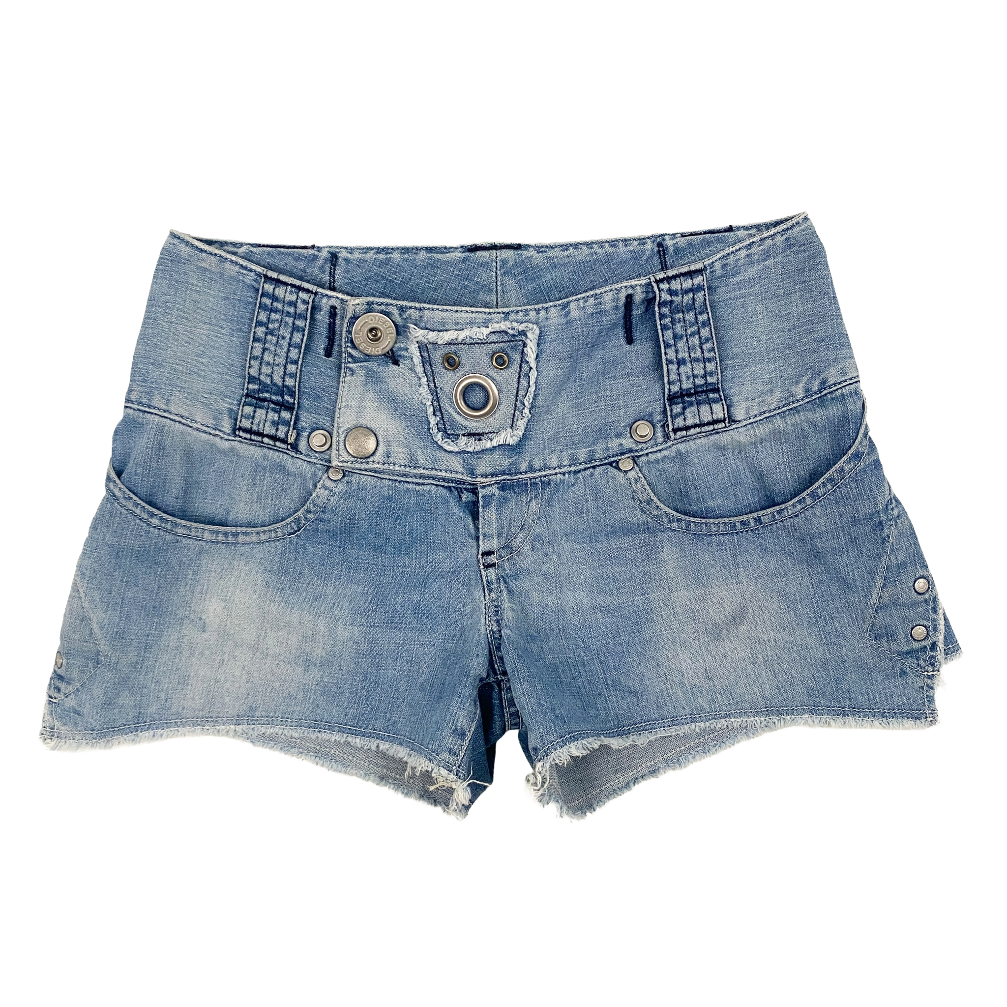 パンツ 00s re boot denim shorts Diesel 2000s Low Waist Denim Shorts (XS) – Holy Thrift