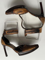 Vintage Y2K Italian Leather Heels (7.5)