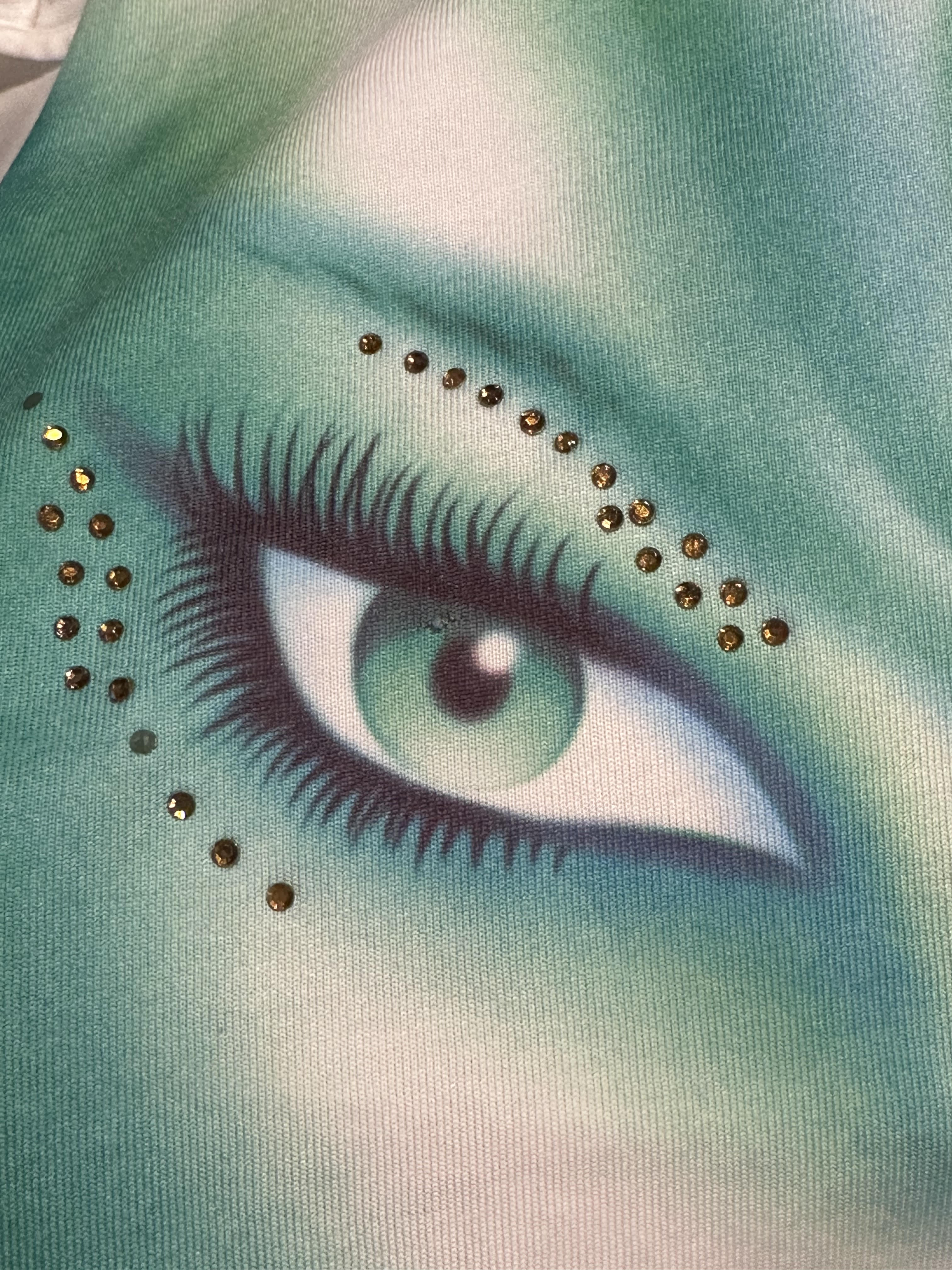 Miss Sixty Graphic Rhinestones Top (S)