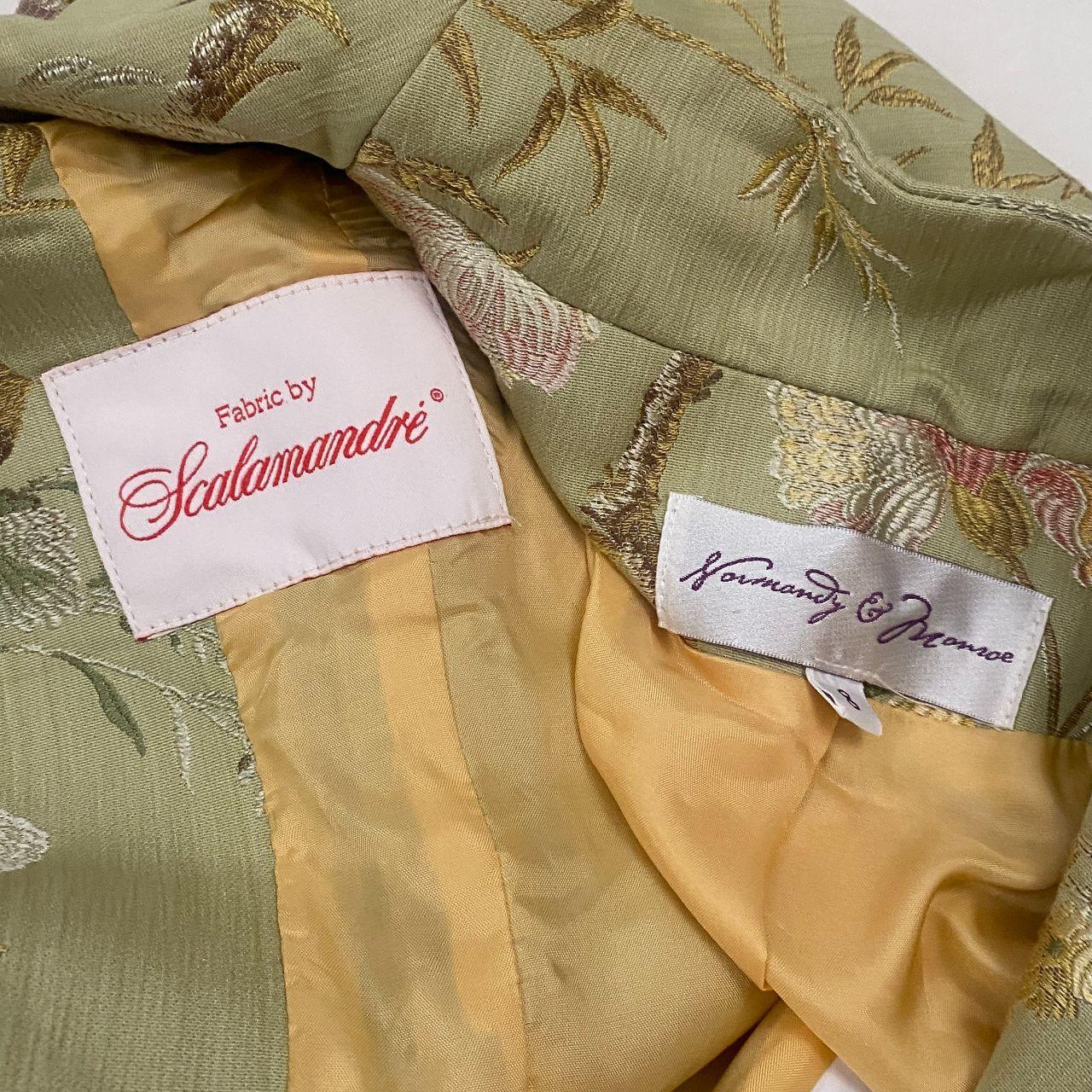 Flower & Butterfly Pistachio Jacket (M)