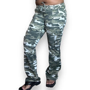 Y2K Camoflague Flare Pants (L)