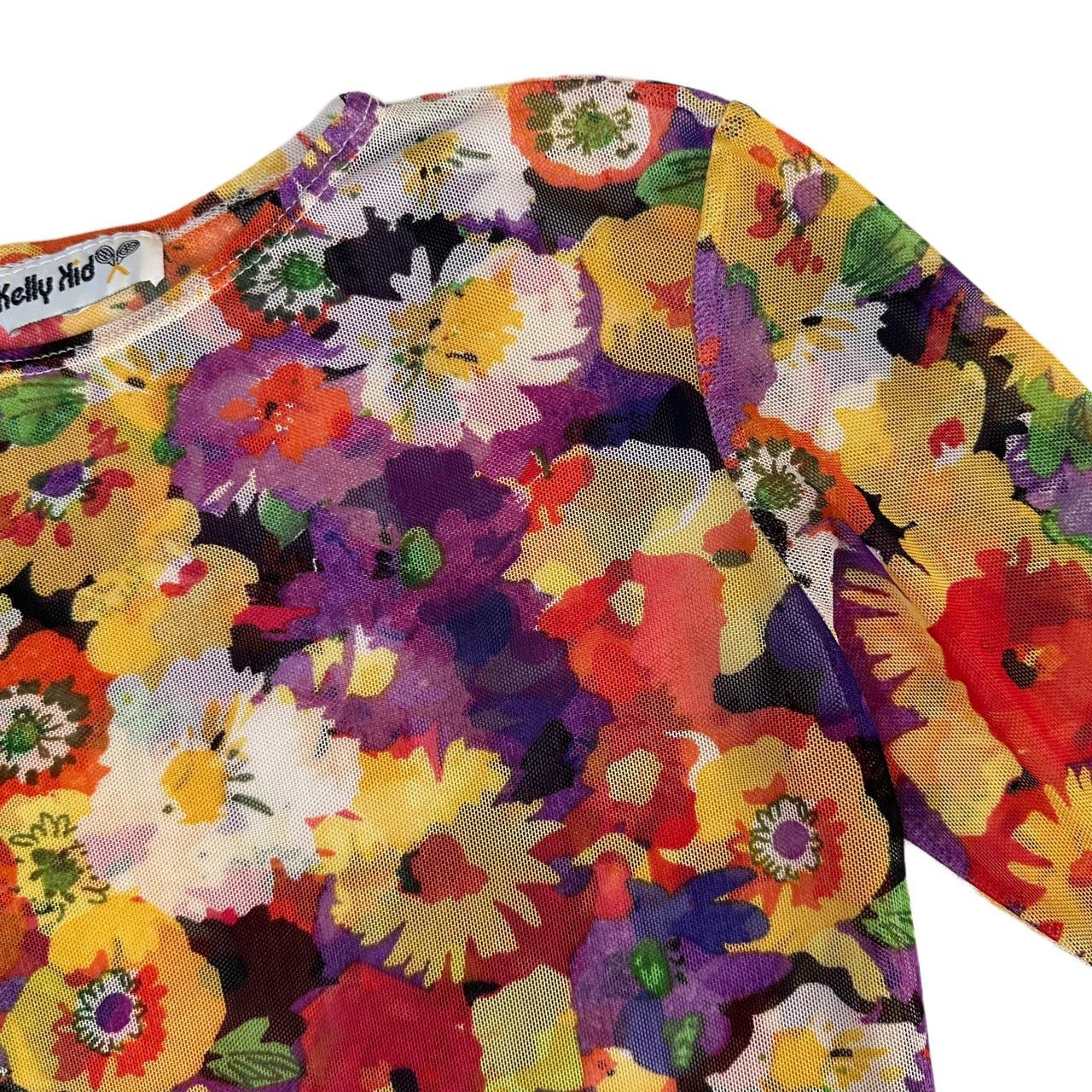 VTG Floral Mesh Top (M)