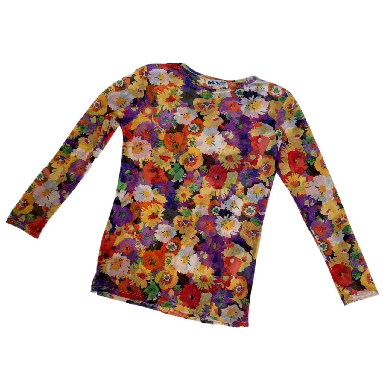 VTG Floral Mesh Top (M)