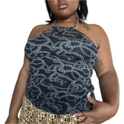 2000s-Era MK Chain Print Top (S/M)