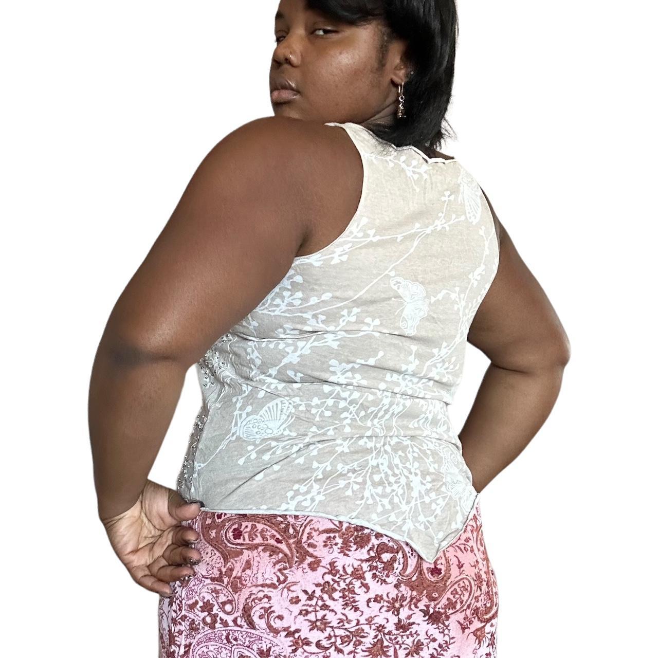 Y2K Bedazzled Butterfly Tank (L)