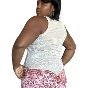 Y2K Bedazzled Butterfly Tank (L)